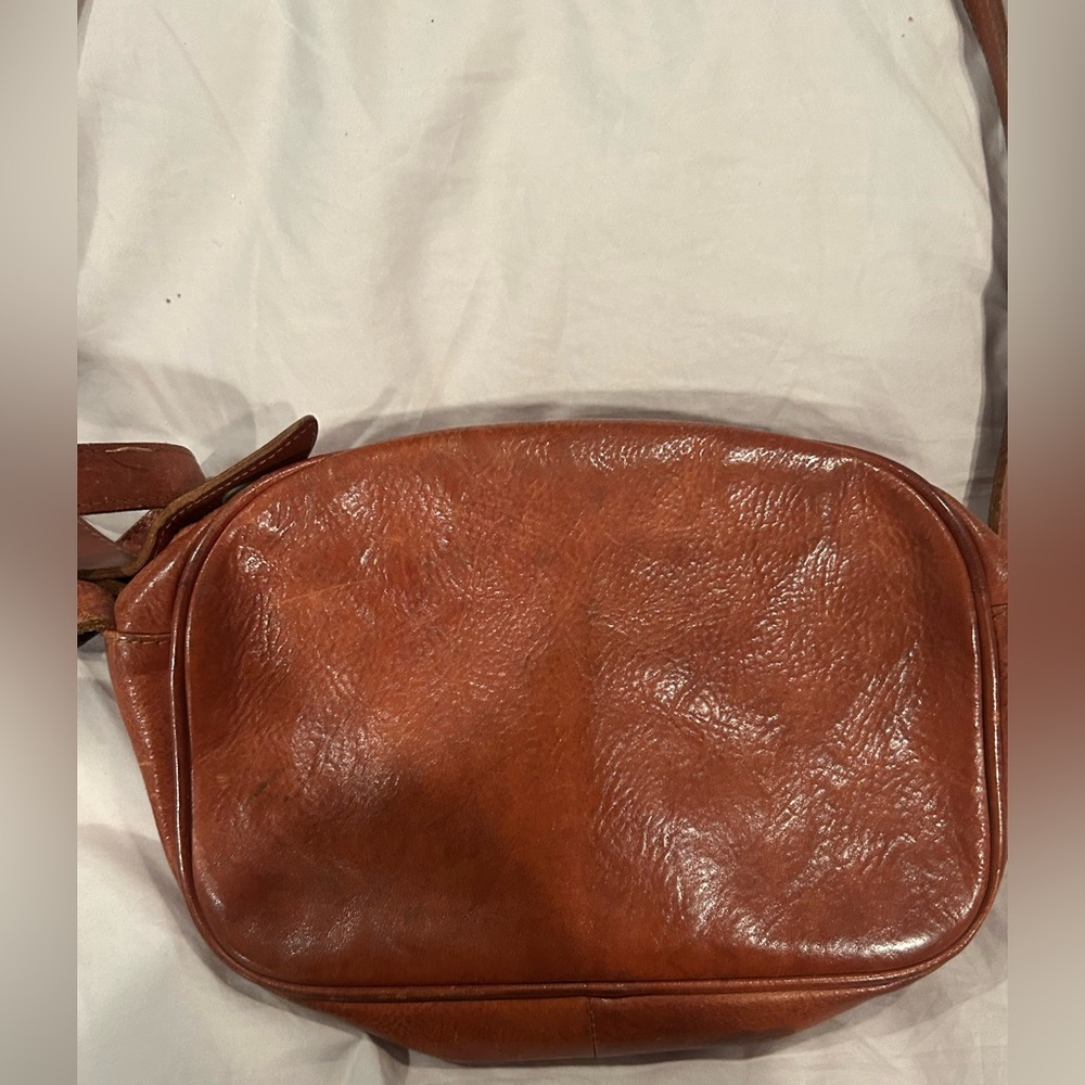 Vintage Il Bisonte pebble leather crossbody bag - Picture 9 of 10
